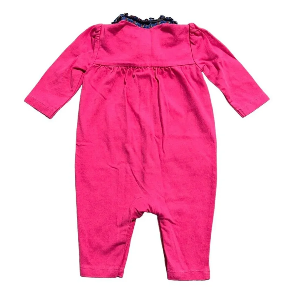 Ralph Lauren 3m Pink Collared Polo Romper